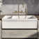 Whitehaus Collection 36" Reversible Large and Small Bowl Fireclay Kitchen Sink: 2½” lip Front Apron