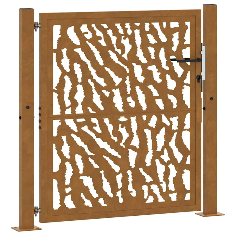 Weathering Steel Gate, Rusty, 105 x 105 cm
