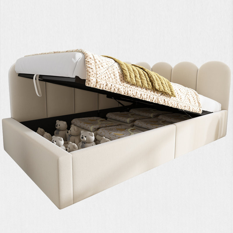Twin Size Daybed with Under-bed Storage, Beige