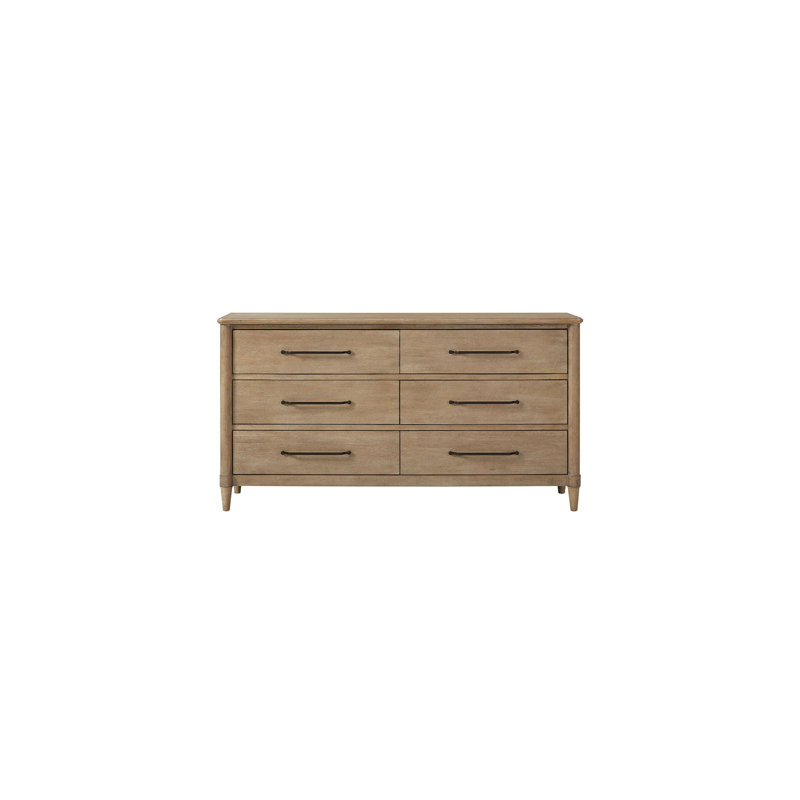 Commode à 6 tiroirs Casual, finition sable
