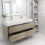 Meuble-lavabo double 60 po-71072229