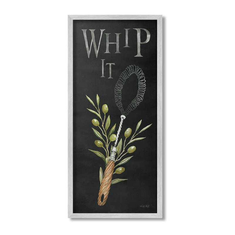 «Whip It Vintage Kitchen», estampe numérique encadrée par Cindy Jacobs, Estampe numérique Farmhouse, H 30 po x l 13 po