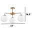 Plafonnier semi-encastré 3 lumières-926341086-926341080