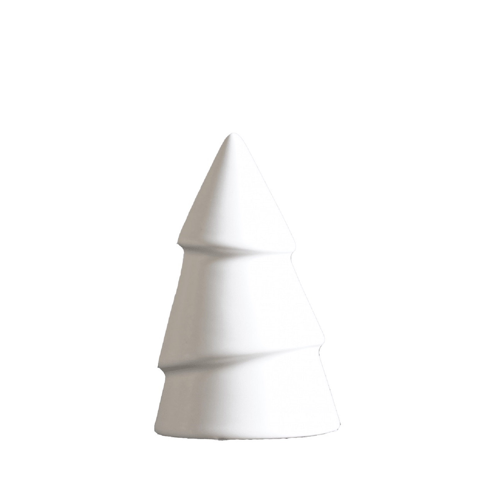 Ceramic Sculpture, 4.33'' H x 2.76'' W x 2.76'' D, White
