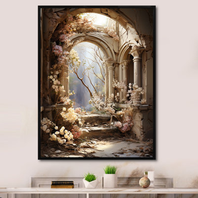 Ruines anciennes Blooms II - Art mural fantastique