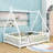Full Wood Bed With Guardrails-2038903791