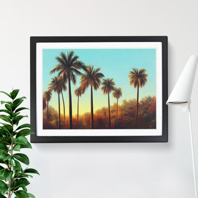 Inspiring Palm Trees - Single Picture Frame Print