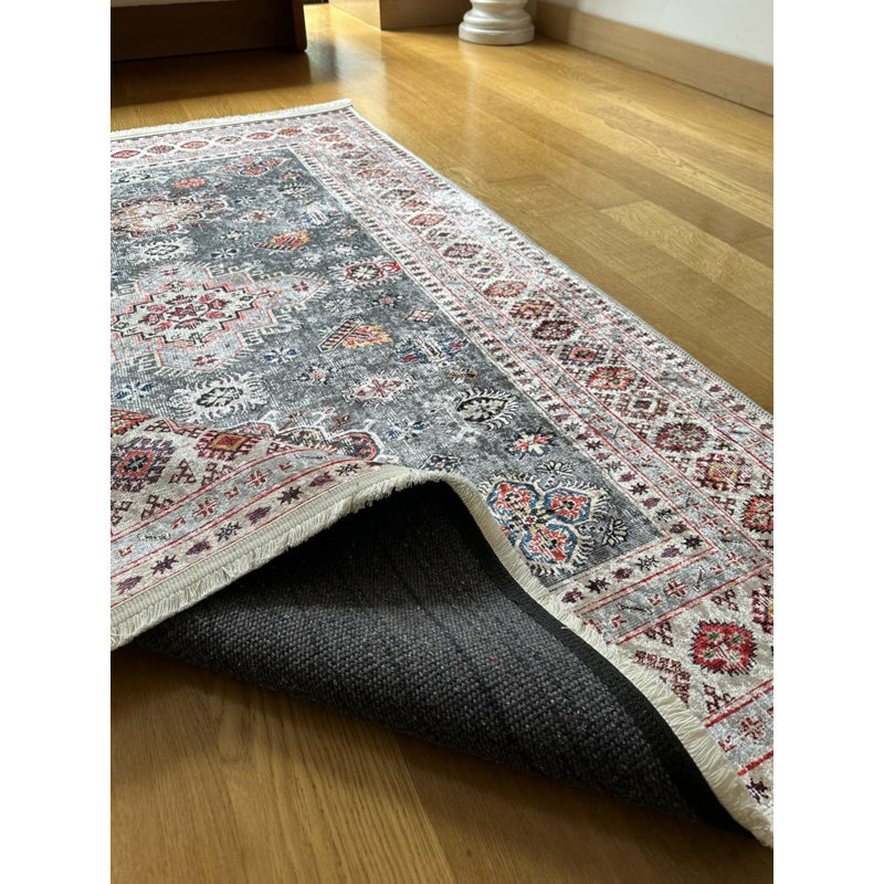 Tapis mathaï avec envers antidérapant, Tapis de couloir 6 pi 7 po x 16 pi 5 po