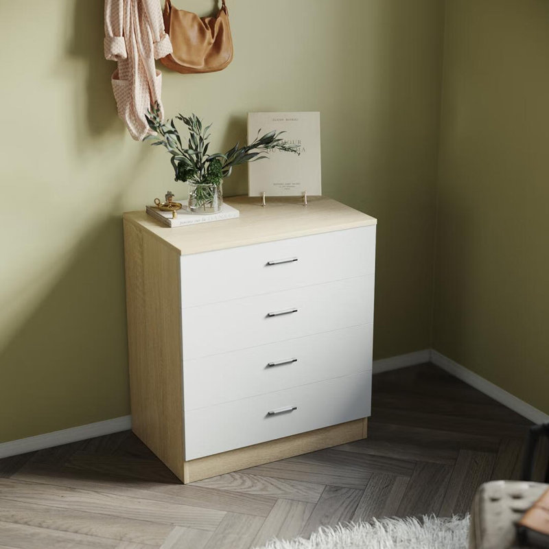 Shalicia Rectangle Accent Cabinet, White/Oak