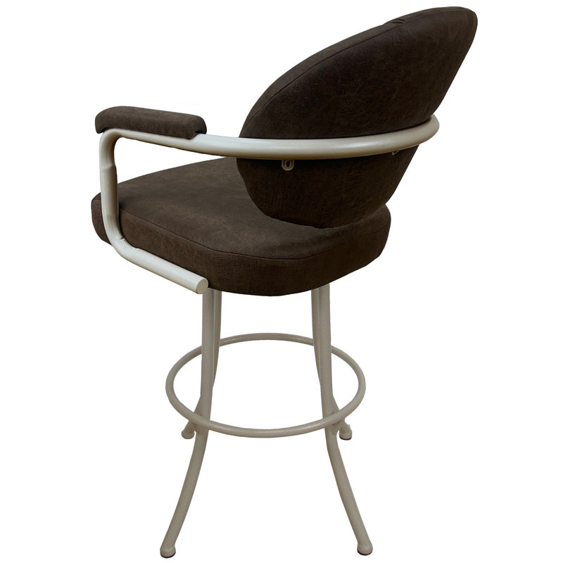 Comptoir pivotant, tabouret de bar et très grand Raddi, Beige, Tabouret de comptoir (siège d'une hauteur de 26 p