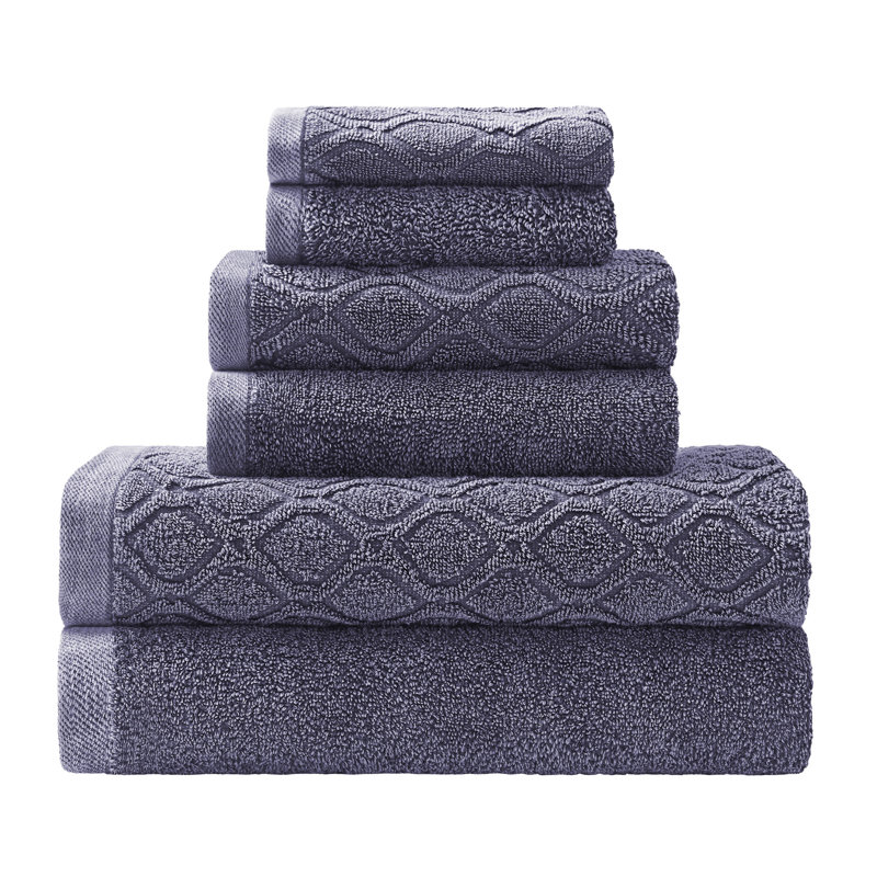 Ensemble de serviettes de bain en jacquard 100% coton Guiness, Gris
