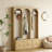 Farmhouse Hall Tree With Shoe Organizer & Coat Rack