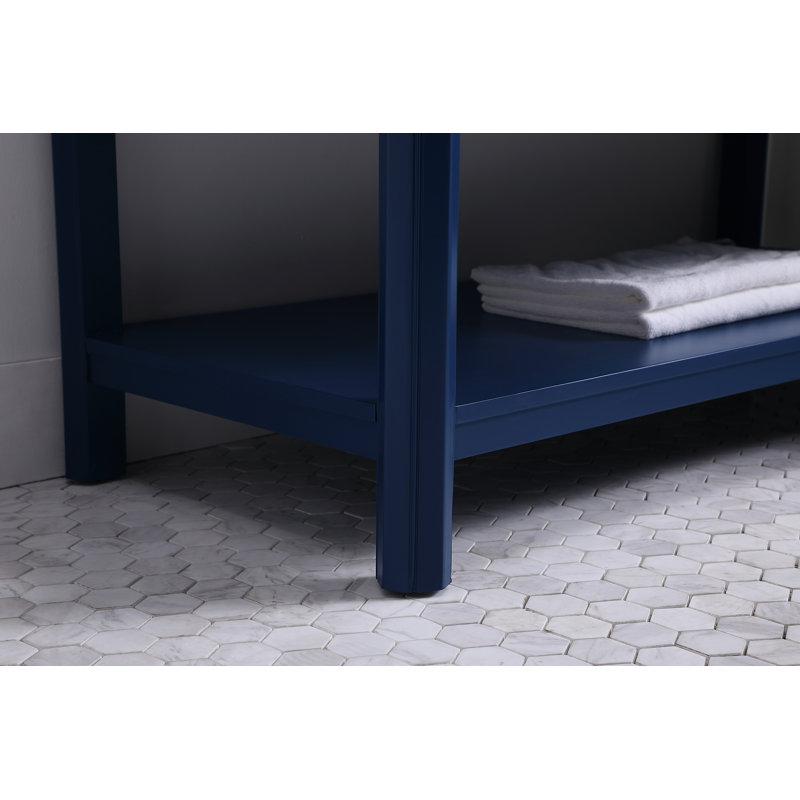 Ensemble de meuble-lavabo simple 48 po Newsoms, Bleu