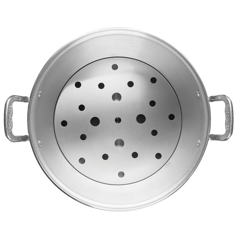 Vasconia Silver 17-Qt Aluminum Steamer with Glass Lid