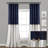 Cotton Blend Semi Sheer Curtain Single Panel-1606645218