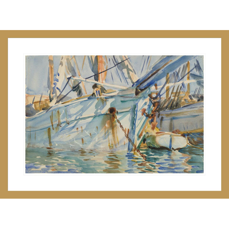 «In a Levantine PortJohn Singer Sargent», estampe numérique encadrée, H 21,71 po x l 29,5 po