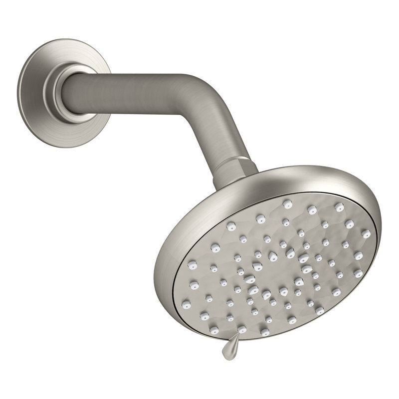 Awaken B110 2.0 GPM Multifunction Fixed Shower Head, Vibrant Brushed Nickel