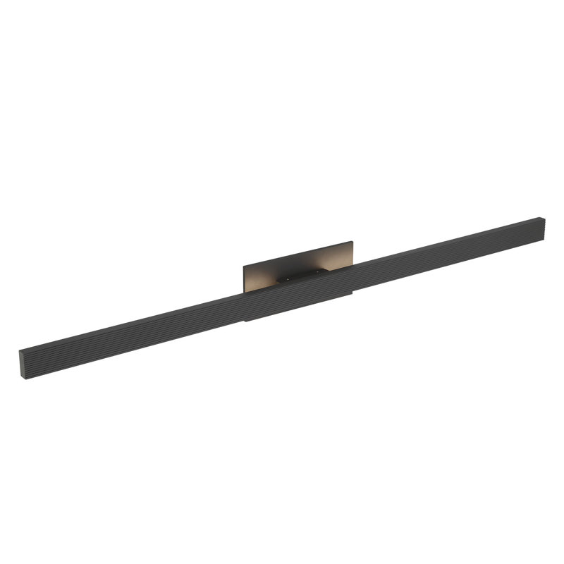 Applique murale extérieure à DEL intégrée Enso, Noir texturé, 51"