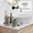 Complete 8 Piece Bathroom Accessory Set with Bamboo Accents, Trash Can, Toilet Brush & 2 Bath Rugs Included-124005539
