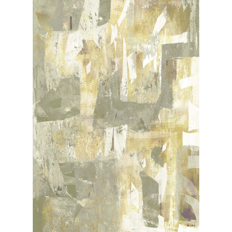 Frosted Jade II Print, Wrapped Canvas, Beige/Gray, 40" H x 28" W x 2" D