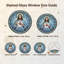 Panneau de vitrail Sacred Heart, H 12 po-137425604