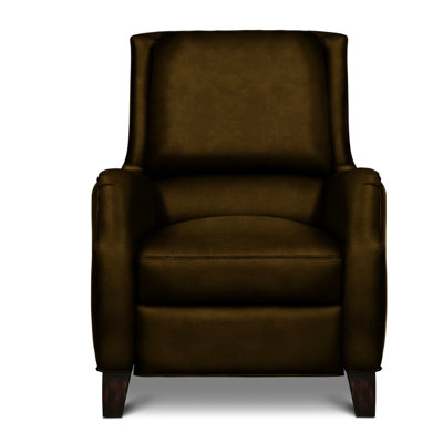 Fauteuil inclinable manuel en cuir véritable Savoy