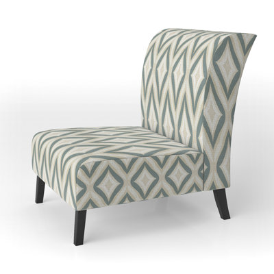 Neutral Space - Upholstered Traditional Slipper Chair, Beige Accent Chair