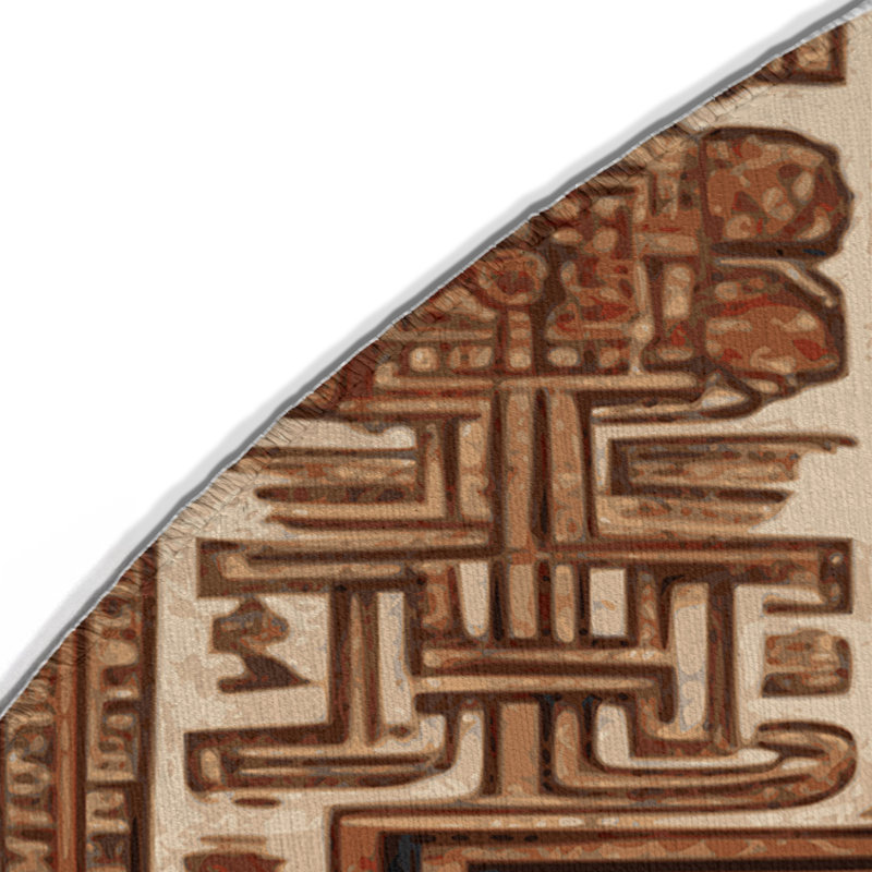Tapis intérieur et extérieur ArtDeco, Rond 5 pi
