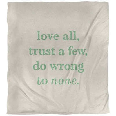 Housse de couette réversible simple Quotes Handwritten Do No Wrong