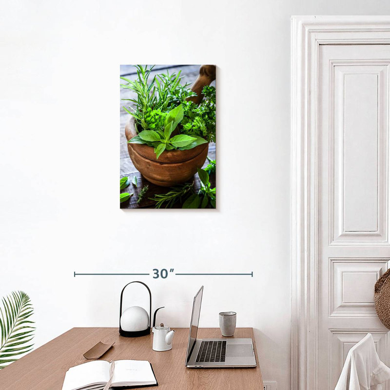 Yarlin Crushing Herbs, 24" H x 16" W