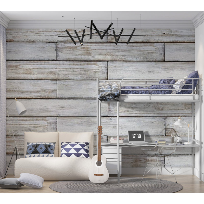 Murale en bois tissé Olivia-Jean, L 110 po x l 157 po
