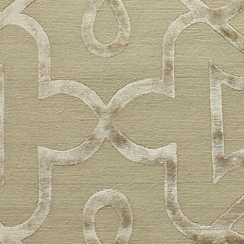 Geometric Area Rug in Sand/Brown, Rectangle 6' x 9'