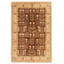 Tapis de zone en laine brun/beige 5 pi 1 po x 7 pi 9 po à la main one-of-a-kind-noué la 2010 chobi Adylin