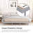 Sleek Modern Floating Platform Bed Frame-918319764-918319464