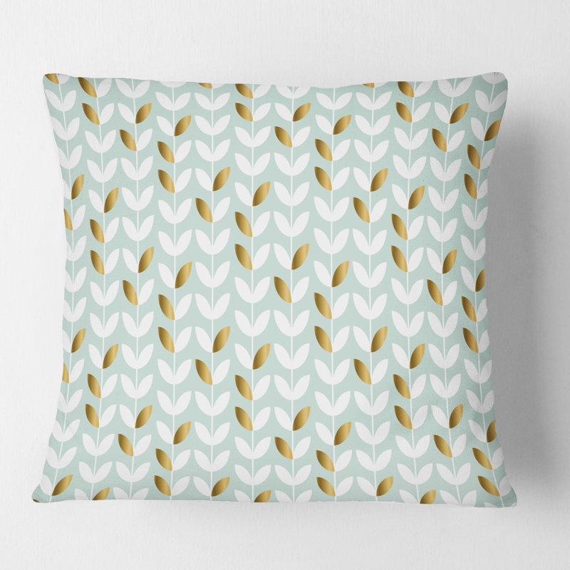 Coussin Golden Foliage X, 18 po x 18 po