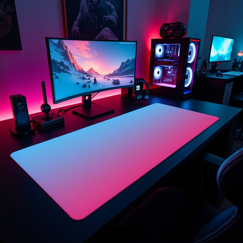 Polyester Desk Pad, 23.6x13.8