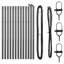 Vidaxl Fence Posts 13 Pcs Diameter32 Mm Galvanised Steel-114618816-114618809
