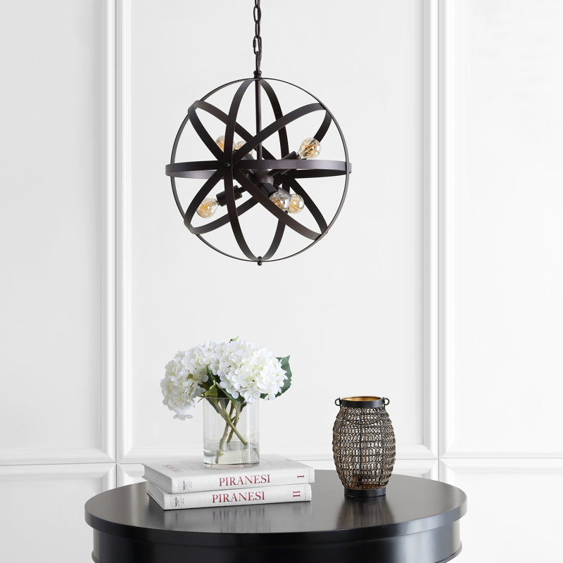 Luminaire suspendu géométrique 6 lumières Brandl