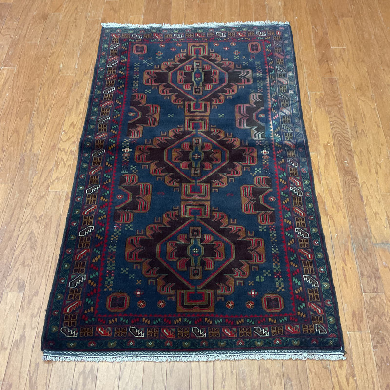  Handmade Balouchi Wool Rug