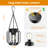 13.49" Solar Powered Integrated LED Outdoor Lantern