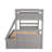 Twin Bunk Bed With Storage - Gray