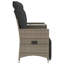  Canapé de jardin inclinable gris