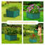 Lit de jardin surélevé en acier galvanisé hexagonal 41 po x 35,5 po x 16,25 po - vert-1162428033