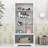 Keavin Wood Freestanding Bathroom Storage Cabinet with Adjustable Shelves and Multi-Layer Open Shelves-2079032912
