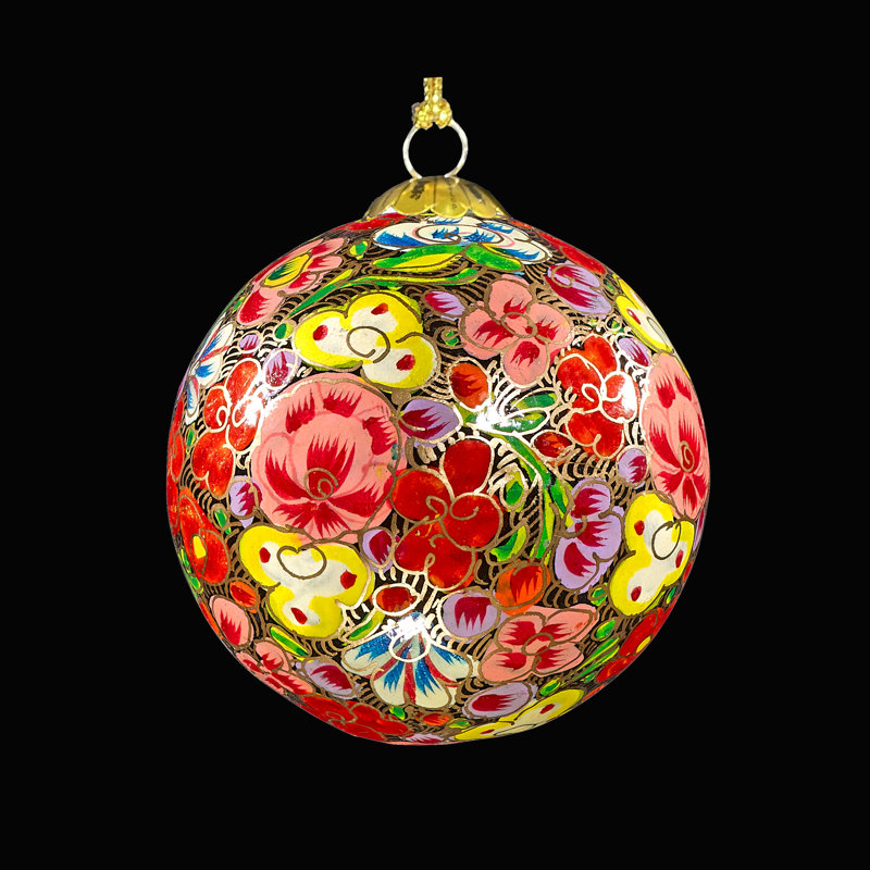 7.62cm Handmade Paper Plants & Flowers Bauble