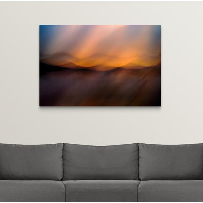 «Rain in the Mountains» par Ursula Abresch, reproduction d'art graphique sur toile