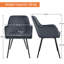 50cm H Tufted Velvet Upholstered Armchairs, Dinning chairs-1606550806