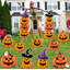 10 citrouilles d'Halloween en plastique