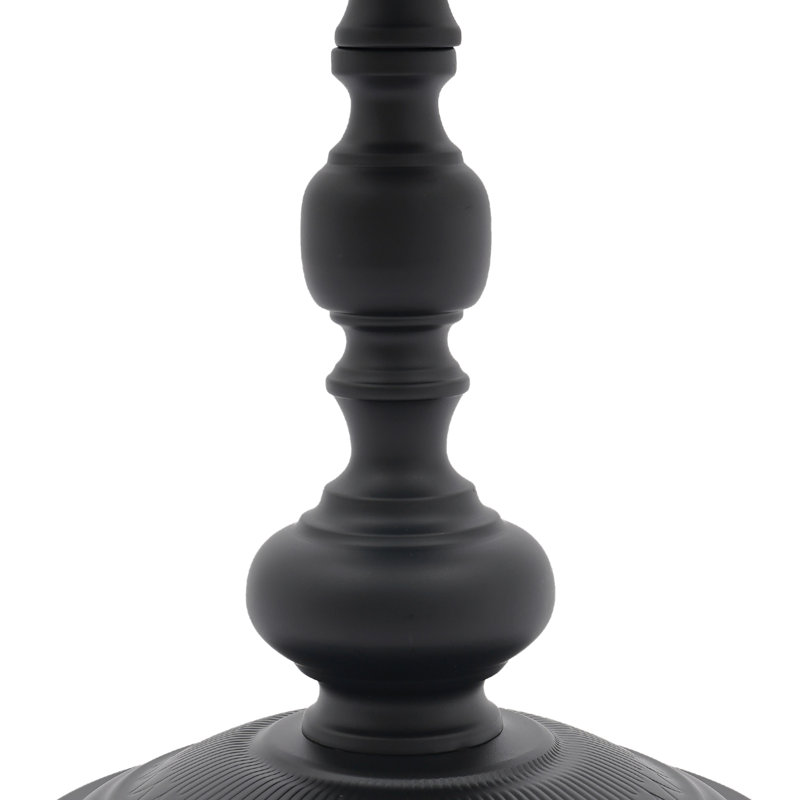 15.7'' W Metal End Table, Black