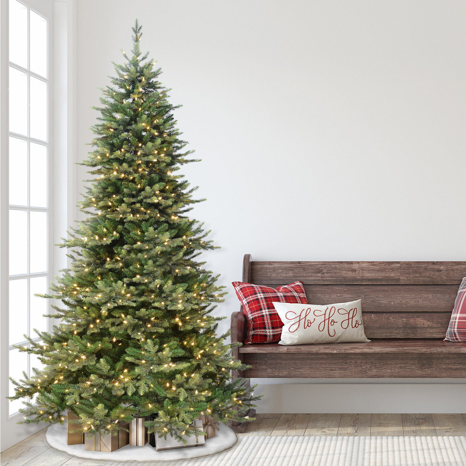 90' Lighted Artificial Christmas Tree